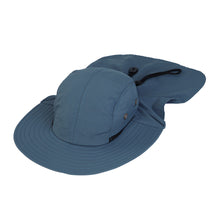 Load image into Gallery viewer, Cotton Foldable Lightweight Outdoor Fishing Hunting Safari Sun Hat w- Back Flap