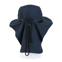 Load image into Gallery viewer, Cotton Foldable Lightweight Outdoor Fishing Hunting Safari Sun Hat w- Back Flap