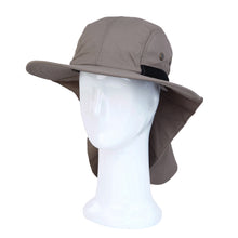 Load image into Gallery viewer, Cotton Foldable Lightweight Outdoor Fishing Hunting Safari Sun Hat w- Back Flap