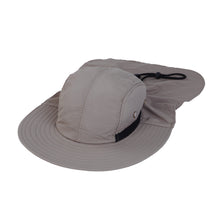 Load image into Gallery viewer, Cotton Foldable Lightweight Outdoor Fishing Hunting Safari Sun Hat w- Back Flap