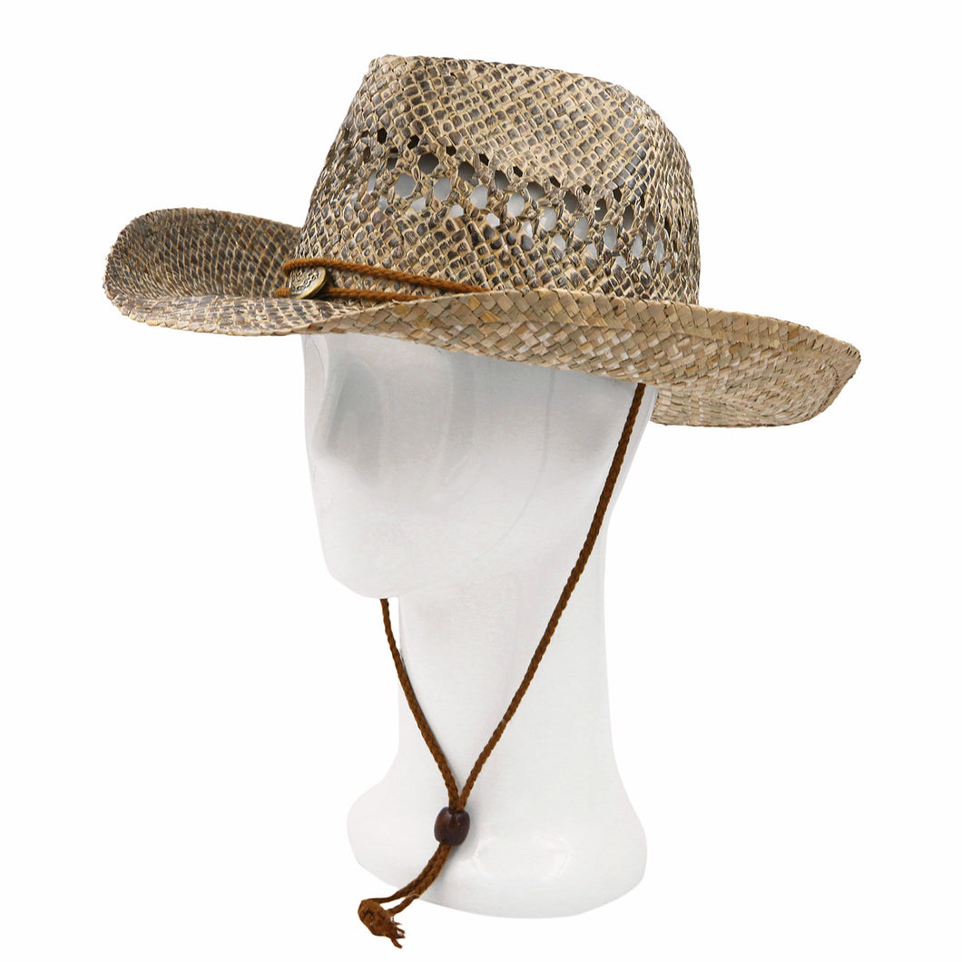 Classic Solid Color Cowboy Straw Hat - Different Colors