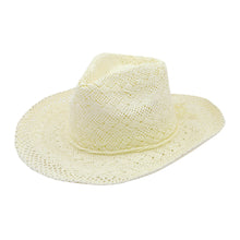 Load image into Gallery viewer, Premium Solid Color Lace Braided Straw Cowgirl Cowboy Hat - Different Colors