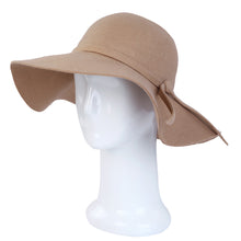 Load image into Gallery viewer, Women's Deluxe 100% Wool Foldable Floppy Hat