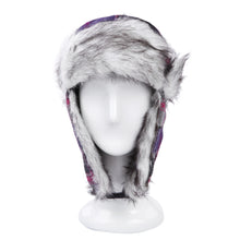Load image into Gallery viewer, Warm Winter Plaid Faux Fur Trapper Ski Snowboard Hunter Hat