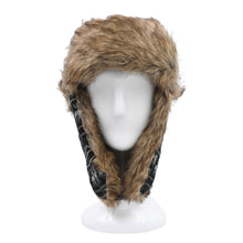 Load image into Gallery viewer, Warm Winter Reinedeer Faux Fur Trapper Ski Snowboard Hunter Hat, 3 Colors