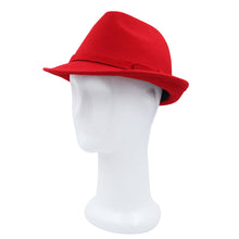 Load image into Gallery viewer, Women's Deluxe 100% Wool Solid Color Fedora Hat