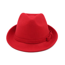 Load image into Gallery viewer, Women's Deluxe 100% Wool Solid Color Fedora Hat