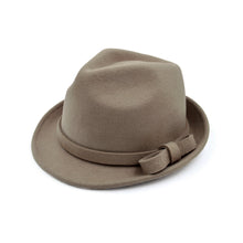 Load image into Gallery viewer, Women's Deluxe 100% Wool Solid Color Fedora Hat