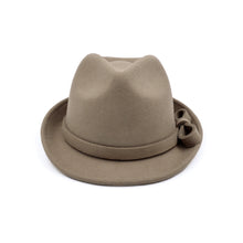 Load image into Gallery viewer, Women's Deluxe 100% Wool Solid Color Fedora Hat