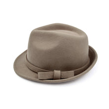Load image into Gallery viewer, Women's Deluxe 100% Wool Solid Color Fedora Hat