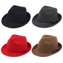 Load image into Gallery viewer, Women's Deluxe 100% Wool Solid Color Fedora Hat