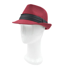 Load image into Gallery viewer, Unisex Classic Solid Color Fedora Hat with Black Band - Different Colors