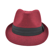 Load image into Gallery viewer, Unisex Classic Solid Color Fedora Hat with Black Band - Different Colors