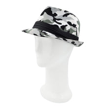 Load image into Gallery viewer, Premium Unisex Camouflage Black Band Fedora Hat