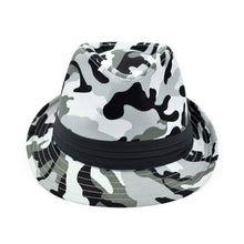 Load image into Gallery viewer, Premium Unisex Camouflage Black Band Fedora Hat
