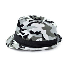Load image into Gallery viewer, Premium Unisex Camouflage Black Band Fedora Hat