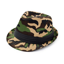 Load image into Gallery viewer, Premium Unisex Camouflage Black Band Fedora Hat