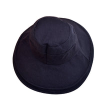 Load image into Gallery viewer, Cotton Foldable Lightweight Wide Brim Fashion Sun Hat w-Removable Draw Strings