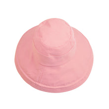Load image into Gallery viewer, Cotton Foldable Lightweight Wide Brim Fashion Sun Hat w-Removable Draw Strings