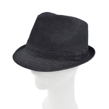 Load image into Gallery viewer, Premium Jeans Fabric Solid Color Fedora Hat