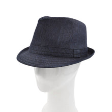 Load image into Gallery viewer, Premium Jeans Fabric Solid Color Fedora Hat