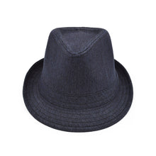 Load image into Gallery viewer, Premium Jeans Fabric Solid Color Fedora Hat