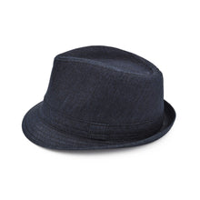 Load image into Gallery viewer, Premium Jeans Fabric Solid Color Fedora Hat
