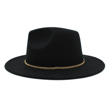 Load image into Gallery viewer, Premium 3" Wide Brim Solid Color Felt Fedora Panama Hat