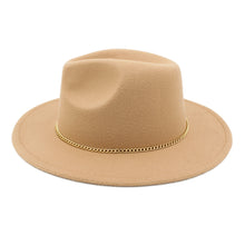 Load image into Gallery viewer, Premium 3" Wide Brim Solid Color Felt Fedora Panama Hat