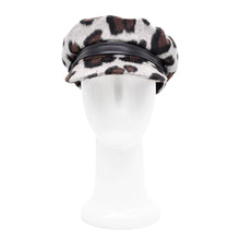 Load image into Gallery viewer, Women's Leopard Print Newsboy Cap Visor Gatsby Cabbie Hat