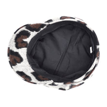 Load image into Gallery viewer, Women's Leopard Print Newsboy Cap Visor Gatsby Cabbie Hat