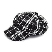 Load image into Gallery viewer, Women's Classic Retro Plaid Newsboy Cap Visor Gatsby Cabbie Hat
