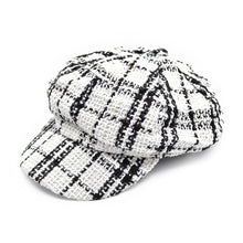 Load image into Gallery viewer, Women's Classic Retro Plaid Newsboy Cap Visor Gatsby Cabbie Hat