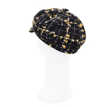 Load image into Gallery viewer, Women's Classic Retro Tweed Plaid Newsboy Cap Gatsby Cabbie Hat