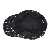 Load image into Gallery viewer, Women's Classic Retro Tweed Plaid Newsboy Cap Gatsby Cabbie Hat