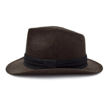 Load image into Gallery viewer, Unisex Classic Solid Color Wide Brim Felt Fedora Hat w- Black Band - Diff Colors