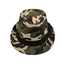 Load image into Gallery viewer, Premium Camouflage Black Band Fedora Hat