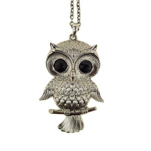 Load image into Gallery viewer, Silver Tone Cute Owl Pendant Long Fashion Necklace

