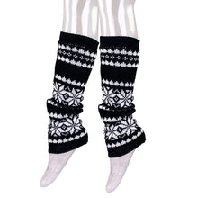 Load image into Gallery viewer, Trendsblue Women's Soft Snowflake Knit Leg Warmers