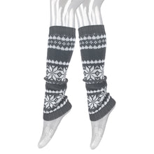 Load image into Gallery viewer, Trendsblue Women's Soft Snowflake Knit Leg Warmers