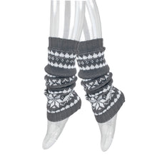 Load image into Gallery viewer, Trendsblue Women's Soft Snowflake Knit Leg Warmers