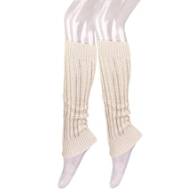 Load image into Gallery viewer, Premium Solid Color Soft Lacy Rib Knit Leg Warmers