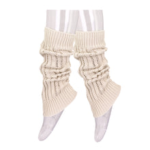 Load image into Gallery viewer, Premium Solid Color Soft Lacy Rib Knit Leg Warmers
