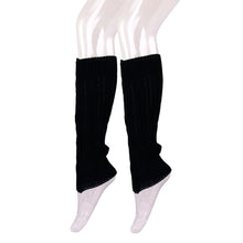 Load image into Gallery viewer, Premium Solid Color Soft Lacy Rib Knit Leg Warmers