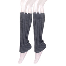 Load image into Gallery viewer, Premium Solid Color Soft Lacy Rib Knit Leg Warmers