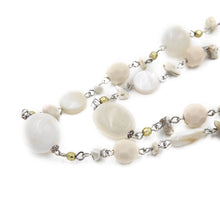 Load image into Gallery viewer, Freestyle Ivory Beaded Stone Long Fashion Necklace
