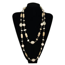 Load image into Gallery viewer, Freestyle Ivory Beaded Stone Long Fashion Necklace