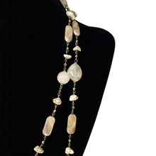 Load image into Gallery viewer, Freestyle Ivory Beaded Stone Long Fashion Necklace