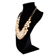Load image into Gallery viewer, Elegant Gold Tone Resin Pendant Fashion Bib Statement Necklace