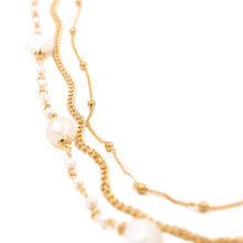 Load image into Gallery viewer, TrendsBlue Premium Long Multi-Row Layer Simulated Pearl Beads Fashion Necklace